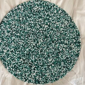 Gorgeous beaded charger- set of 6